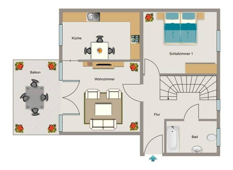 WG-Zimmer zur Miete 1.186 € 5,5 Zimmer 129,3 m² Unnaer Straße 12 Mitte Dortmund 44145