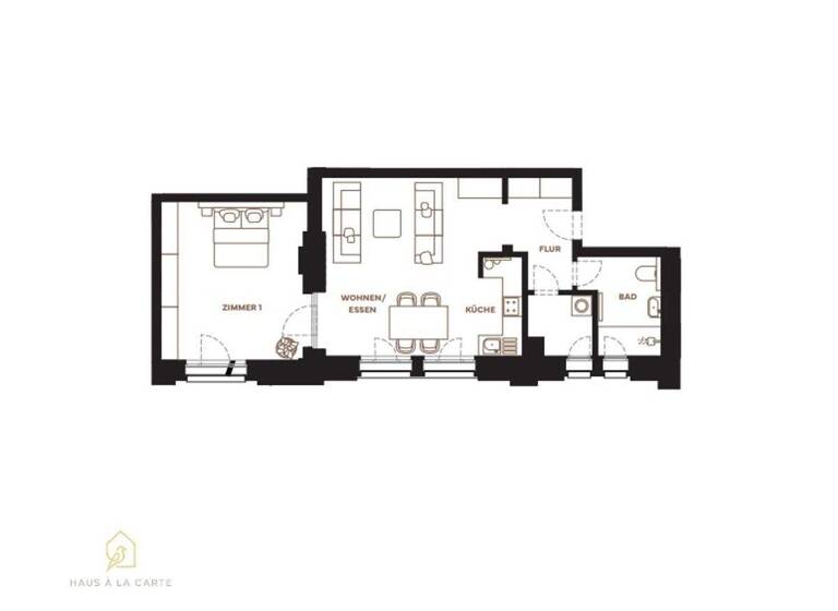 Wohnung zur Miete 863 € 2 Zimmer 69,1 m² frei ab sofort Barmen Wuppertal 42281