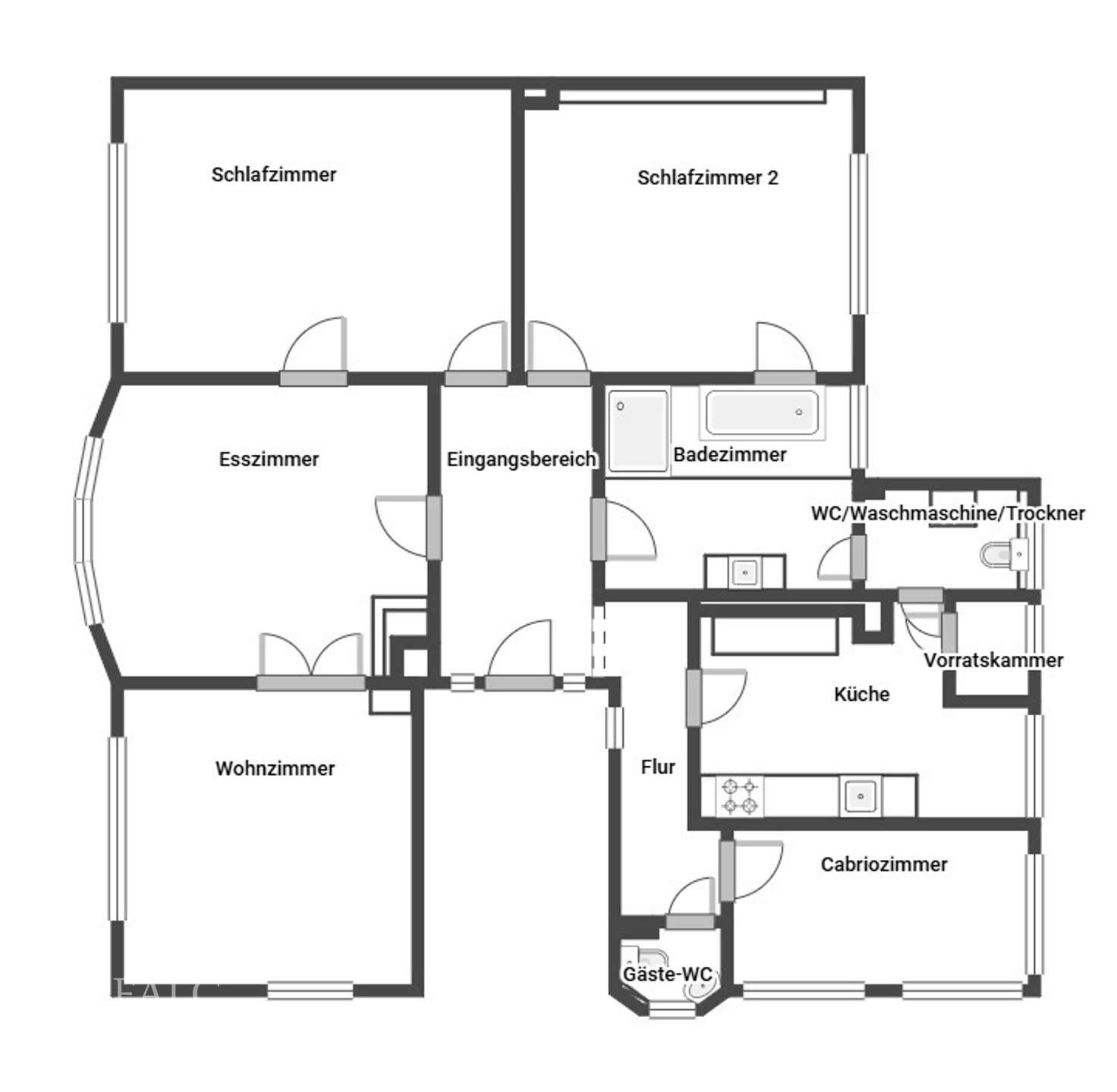 Wohnung zur Miete 1.650 € 5 Zimmer 139 m²<br/>Wohnfläche 3.<br/>Geschoss Südweststadt - Stadtviertel 044 Pforzheim 75173