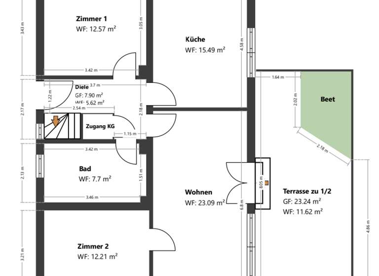 Einfamilienhaus zum Kauf 489.900 € 6 Zimmer 136,3 m² 732 m² Grundstück Trostberg 83308
