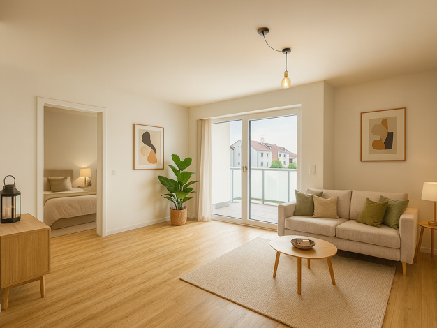 Wohnung zum Kauf - Erstbezug provisionsfrei 345.000 € 2 Zimmer 48,7 m² 2. Geschoss frei ab sofort Traunstein 83278