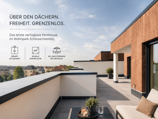 Wohnung zum Kauf - Erstbezug provisionsfrei 653.800 € 4 Zimmer 163,5 m² EG frei ab sofort Schloßchemnitz Chemnitz 09113