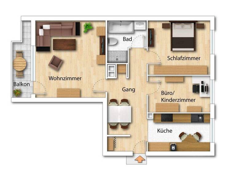 Wohnung zum Kauf 317.000 € 3,5 Zimmer 80 m² 3. Geschoss Herpersdorf Nürnberg / Herpersdorf 90455
