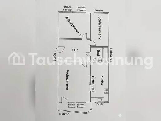 Wohnung zur Miete nur mit Wohnberechtigungsschein Tauschwohnung 400 € 3 Zimmer 73 m² 1. Geschoss Kaulsdorf Berlin 12629