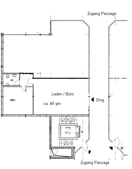 Verkaufsfläche zur Miete provisionsfrei 600 € 1 Zimmer 49 m²<br/>Verkaufsfläche Lockwitzer Straße 15 Strehlen (Rayskistr.) Dresden 01219