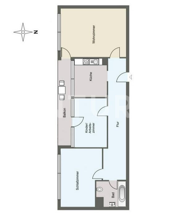 Wohnung zum Kauf 169.021 € 3 Zimmer 70 m²<br/>Wohnfläche 3.<br/>Geschoss Watzenborn-Steinberg Pohlheim 35415