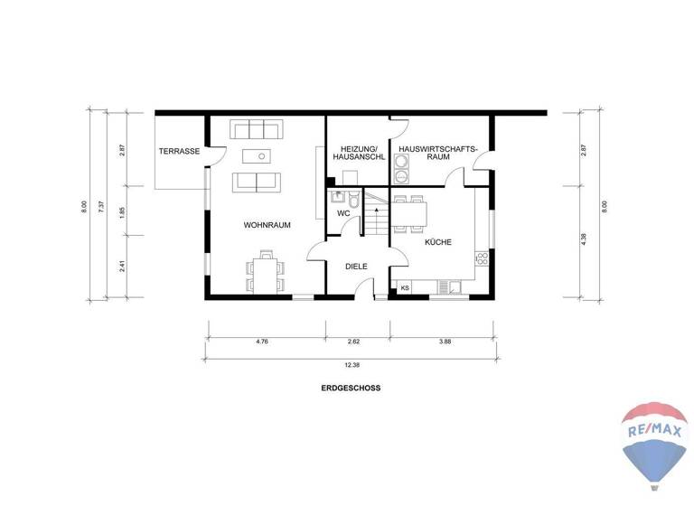 Doppelhaushälfte zum Kauf 348.000 € 5 Zimmer 127,7 m² 350 m² Grundstück Kleve 47533