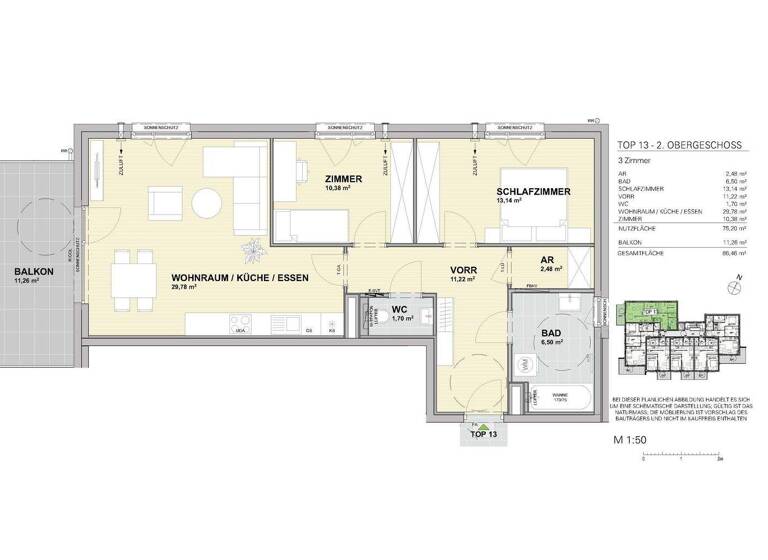 Wohnung zum Kauf - Erstbezug provisionsfrei 594.800 € 3 Zimmer 75,2 m² Liefering II Salzburg 5020