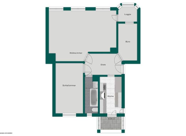 Wohnung zum Kauf 169.000 € 3 Zimmer 81,3 m² 2. Geschoss Dölitz-Dösen Leipzig 04279
