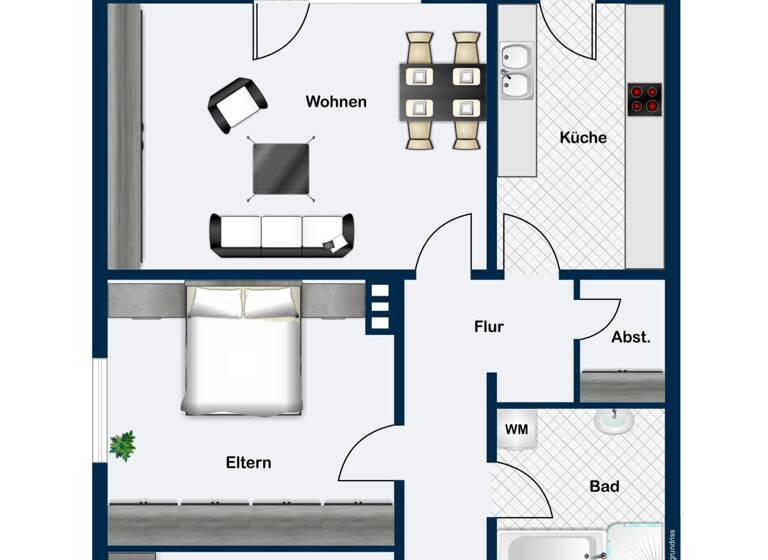 Wohnung zum Kauf 239.000 € 3 Zimmer 80,5 m²<br/>Wohnfläche 2.<br/>Geschoss Ansbach Ansbach 91522