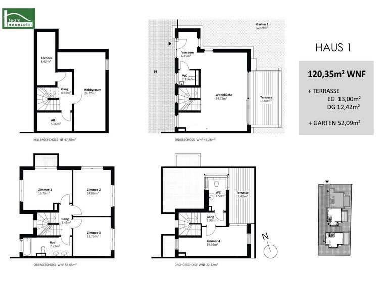 Doppelhaushälfte zum Kauf - Erstbezug 649.001 € 5 Zimmer 120,2 m² Tauschinskygasse 78 Wien 1220