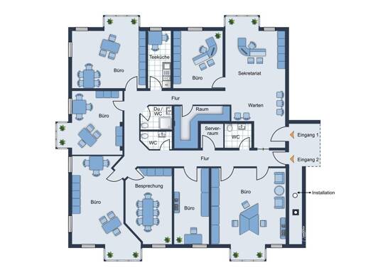 Bürofläche zum Kauf 2.388 € 8 Zimmer 291 m² Bürofläche Willi-Bleicher-Straße 1 Stadtgebiet Göppingen 73033