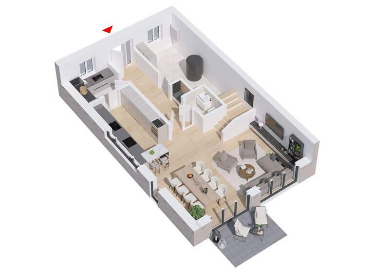 Doppelhaushälfte zum Kauf 486.525 € 4 Zimmer 124,2 m² 245 m² Grundstück frei ab sofort Brechtestraße 228a Wadelheim Rheine 48432