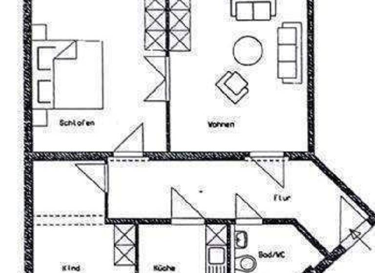 Wohnung zur Miete 590 € 3 Zimmer 92,2 m² 2. Geschoss frei ab sofort Franz-Mehring-Str. 9 Pölbitz Zwickau 08058