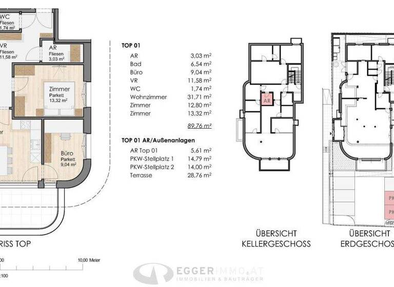 Terrassenwohnung zum Kauf 570.000 € 4 Zimmer 92,3 m² Mittersill 5730