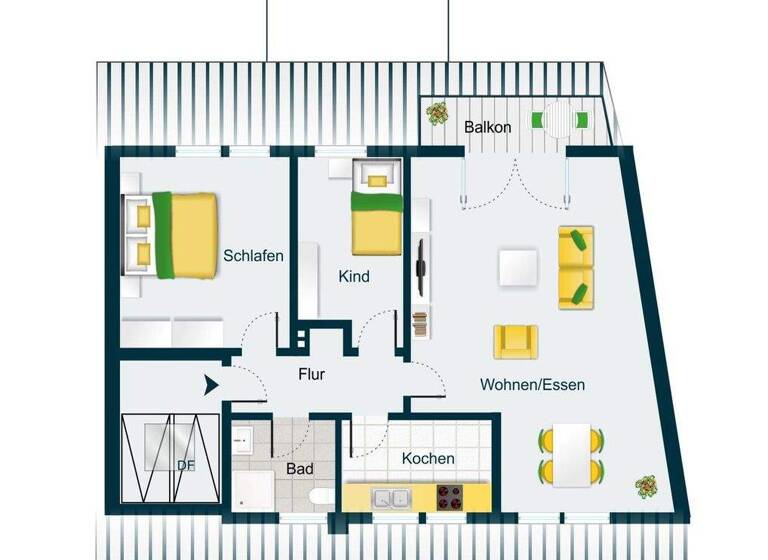 Wohnung zum Kauf 249.000 € 3 Zimmer 63 m² 2. Geschoss Siegburg 53721