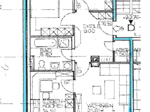 Wohnung zur Miete 630 € 2,5 Zimmer 70 m² 4. Geschoss frei ab 01.04.2026 Egerstr. 11 Neuötting 84524