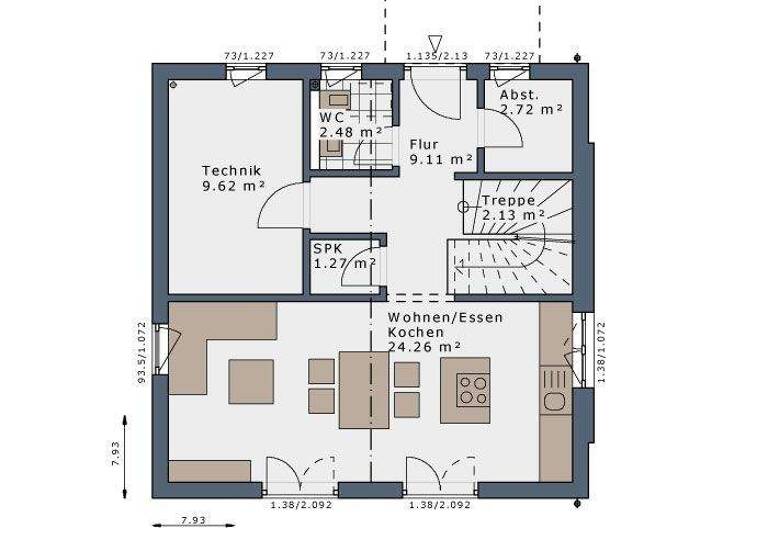 Einfamilienhaus zum Kauf provisionsfrei 541.142 € 4 Zimmer 119 m² 1.071 m² Grundstück Schwartbuck 24257