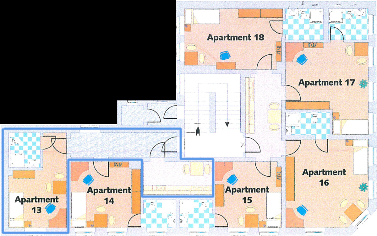 Wohnung zur Miete 140 € 1 Zimmer 20 m²<br/>Wohnfläche 2.<br/>Geschoss Weitzelstraße 15 Mittweida Mittweida 09648