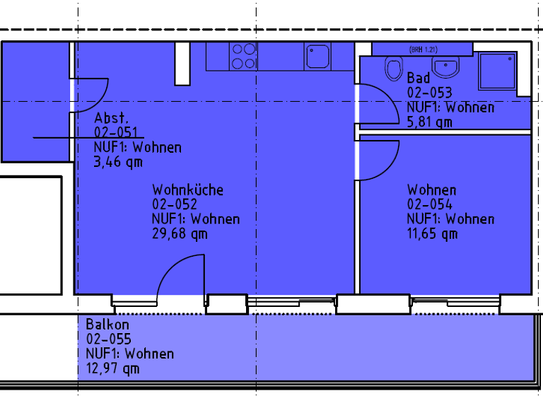 Wohnung zur Miete 1.360 € 2 Zimmer 57,1 m² 2. Geschoss Donaustraße 42c Neukölln Berlin 12043