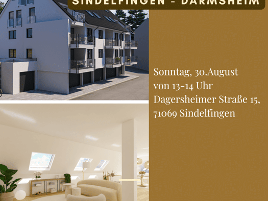 Wohnung zum Kauf - Erstbezug provisionsfrei 509.301 € 3 Zimmer 87,1 m² 1. Geschoss Darmsheim Sindelfingen 71069