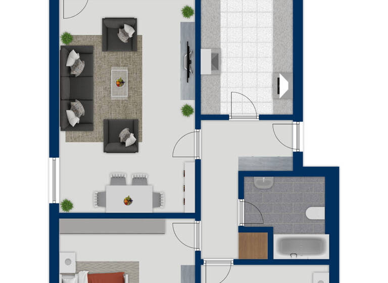 Wohnung zum Kauf 299.000 € 3 Zimmer 80 m²<br/>Wohnfläche EG<br/>Geschoss ab sofort<br/>Verfügbarkeit Rheidt Niederkassel / Rheidt 53859