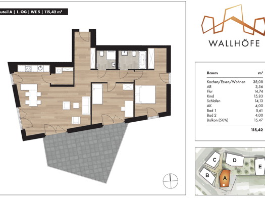 Wohnung zur Miete 3 Zimmer 115,4 m² Geschoss 1/3 frei ab 31.03.2026 Düsseldorfer Straße Zentrum Ratingen 40878