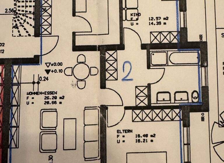 Wohnung zur Miete 1.100 € 3 Zimmer 84 m² 1. Geschoss frei ab 01.05.2026 Schwetzingen 68723