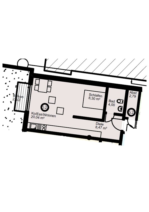 Wohnung zur Miete 580 € 1 Zimmer 42,1 m²<br/>Wohnfläche 2.<br/>Geschoss 01.01.2025<br/>Verfügbarkeit Ekkehard - Realschule 2 Singen (Hohentwiel) 78224