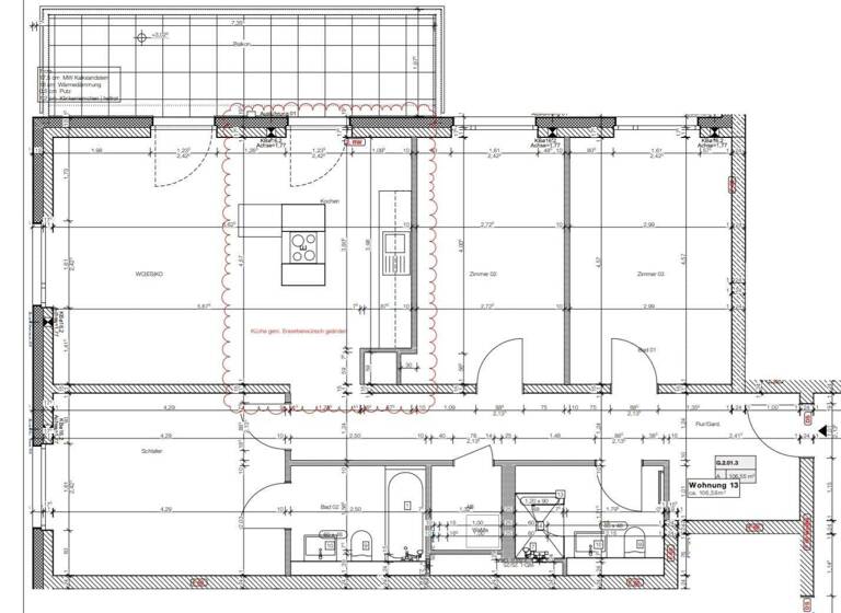 Wohnung zum Kauf provisionsfrei 509.000 € 4 Zimmer 106,6 m² 1. Geschoss Geesthacht 21502