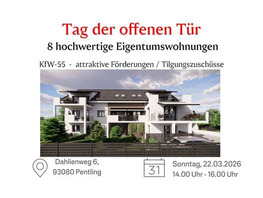 Wohnung zum Kauf 584.000 € 3 Zimmer 84 m² Pentling 93080