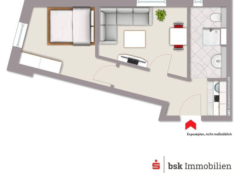 Wohnung zum Kauf 210.000 € 2 Zimmer 38,6 m² 5. Geschoss Spandau Berlin 13597
