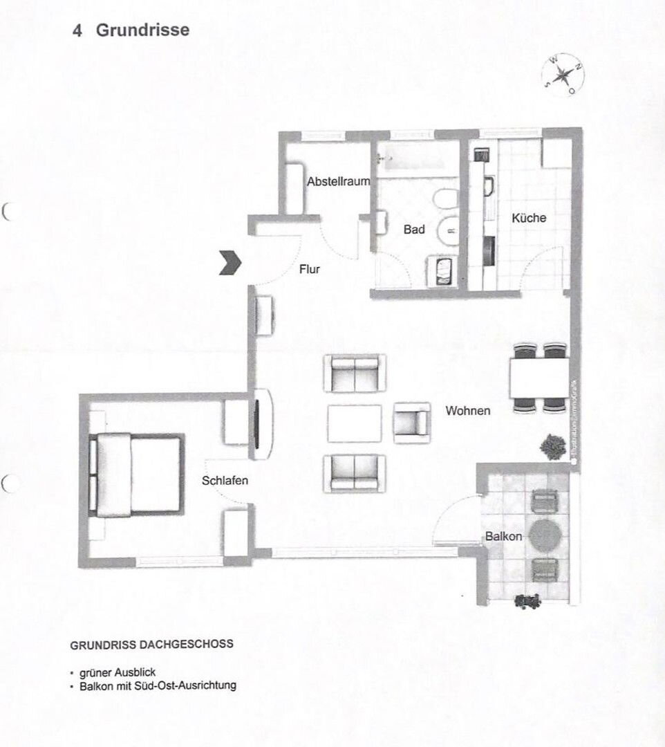 Wohnung zum Kauf provisionsfrei 149.000 € 1,5 Zimmer 43,5 m²<br/>Wohnfläche 3.<br/>Geschoss Buntentor Bremen 28201