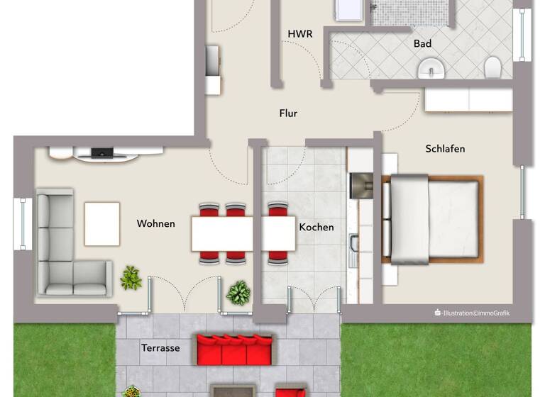 Wohnung zum Kauf 215.000 € 2 Zimmer 58,5 m² frei ab 01.08.2026 Stukenbrock Schloß Holte-Stukenbrock 33758