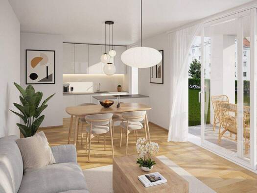 Wohnung zur Miete - Erstbezug 1.386 € 2 Zimmer 62,2 m² 3. Geschoss frei ab sofort Wien 1060