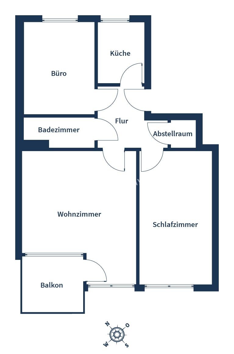 Wohnung zum Kauf 160.000 € 3 Zimmer 60 m²<br/>Wohnfläche 3.<br/>Geschoss Huckelriede Bremen 28201