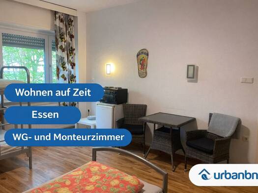 Studio zur Miete auf Zeit 590 € 1 Zimmer 25 m² frei ab sofort Barbarakirchgang 0 Ostviertel Essen 45139