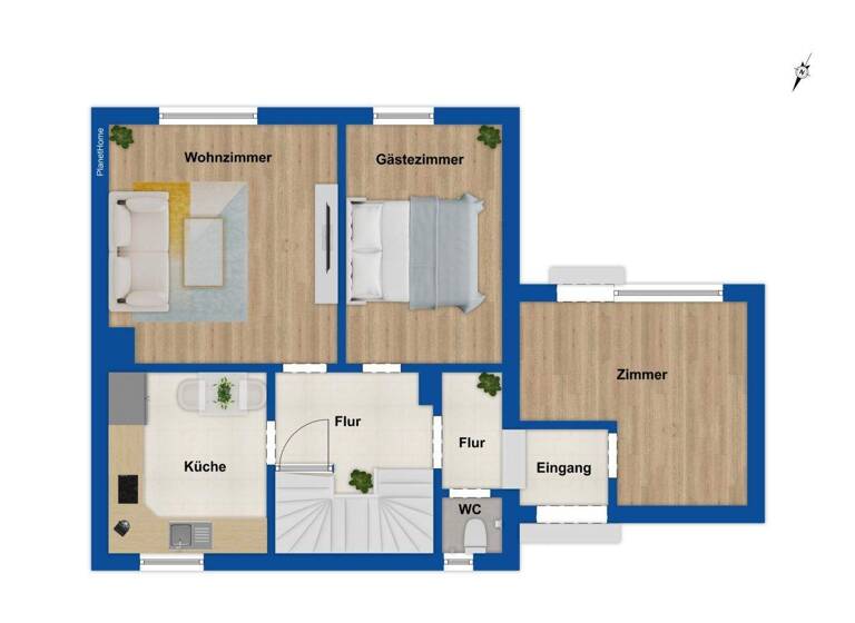 Doppelhaushälfte zum Kauf 295.000 € 5 Zimmer 87,9 m² 737 m² Grundstück Wahren Leipzig 04159