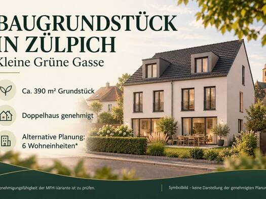 Terrassenwohnung zum Kauf provisionsfrei 229.000 € 1 Zimmer 390 m² Zülpich Zülpich 53909