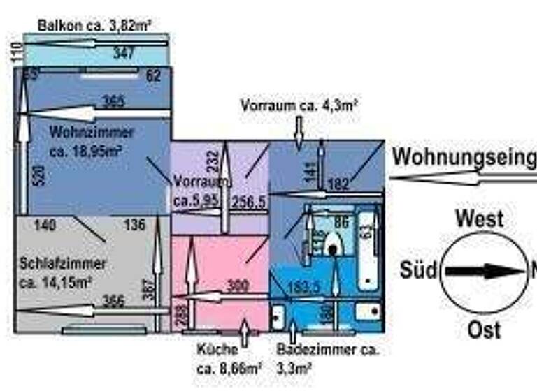 Wohnung zur Miete 810 € 2,5 Zimmer Singerberggasse St. Ruprecht Klagenfurt am Wörthersee 9020