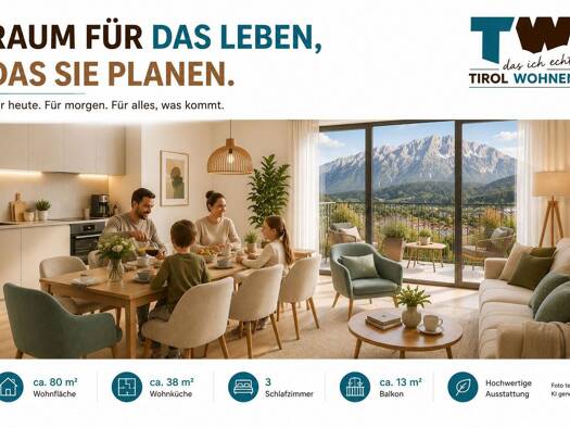 Wohnung zum Kauf 524.000 € 80 m² Telfs 6410