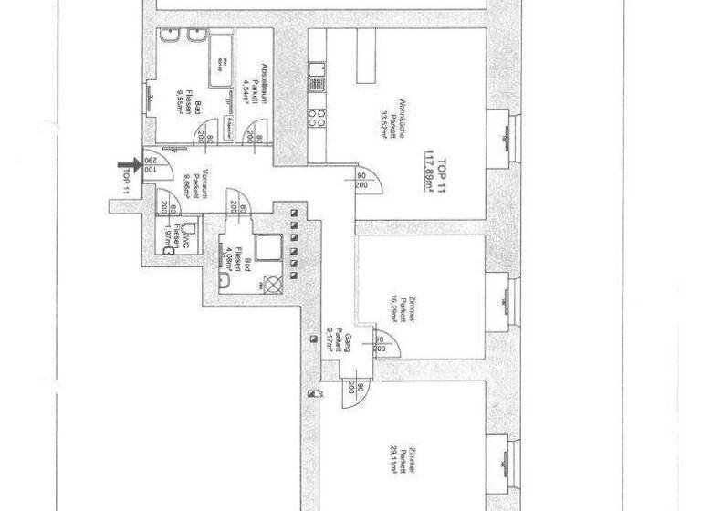 Wohnung zur Miete 1.334 € 3 Zimmer 117,9 m² EG Arsenal 12 Wien 1030