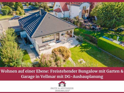 Bungalow zum Kauf 310.000 € 3 Zimmer 86,2 m² 679 m² Grundstück Obervellmar Vellmar 34246