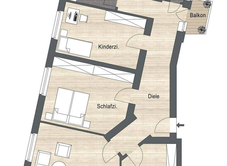 Wohnung zum Kauf 545.000 € 4 Zimmer 110,7 m² 2. Geschoss Stadtmitte Düsseldorf / Bilk 40225