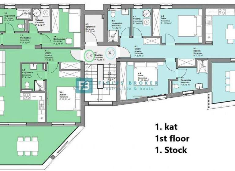 Wohnung zum Kauf 355.000 € 112 m² Vodice