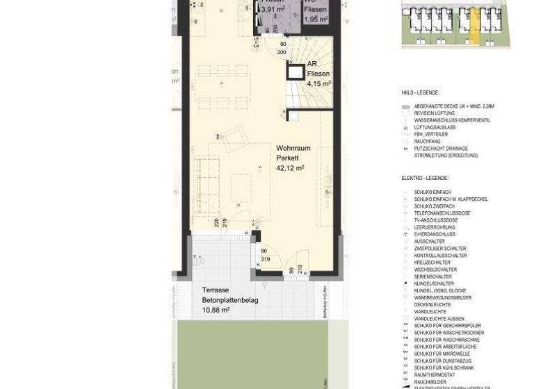 Reihenmittelhaus zum Kauf - Erstbezug provisionsfrei 506.401 € 4 Zimmer 111,3 m² frei ab 31.03.2026 Reisinger Straße 40-60 Ragelsdorf St. Pölten 3107