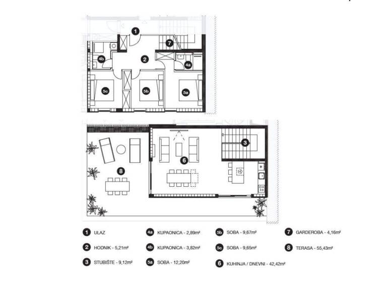 Wohnung zum Kauf 455.400 € 3 Zimmer 100 m² Hvar