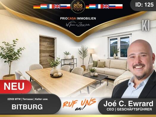 Wohnung zur Miete 660 € 2 Zimmer 74 m² frei ab 15.10.2026 Masholder Bitburg 54634