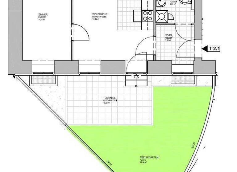 Wohnung zum Kauf 99.000 € 2 Zimmer 36,3 m² Wien 1150