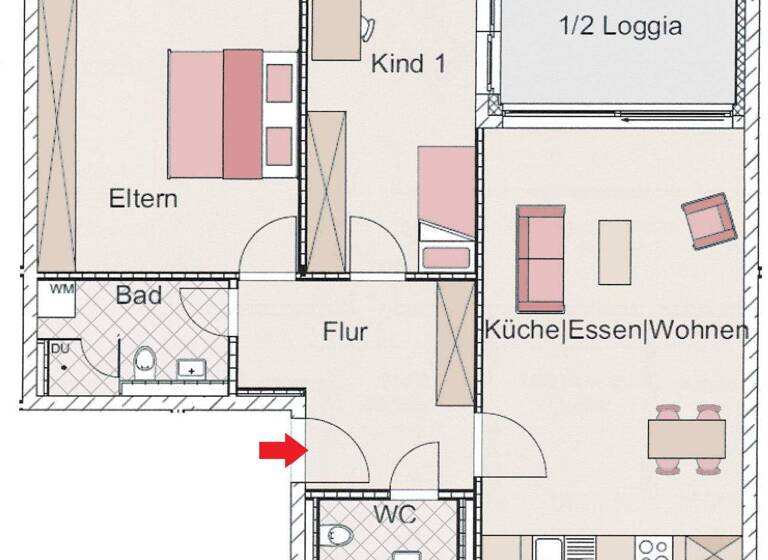 Wohnung zur Miete 1.100 € 3 Zimmer 83 m² Bad Feilnbach 83075